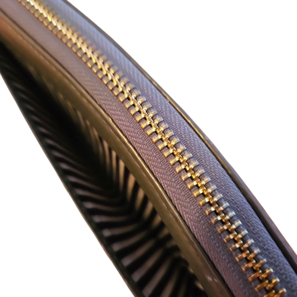 Kate Spade Accordion Style Long Leather Wallet, Vintage, Charcoal Grey - Picture 2 of 12